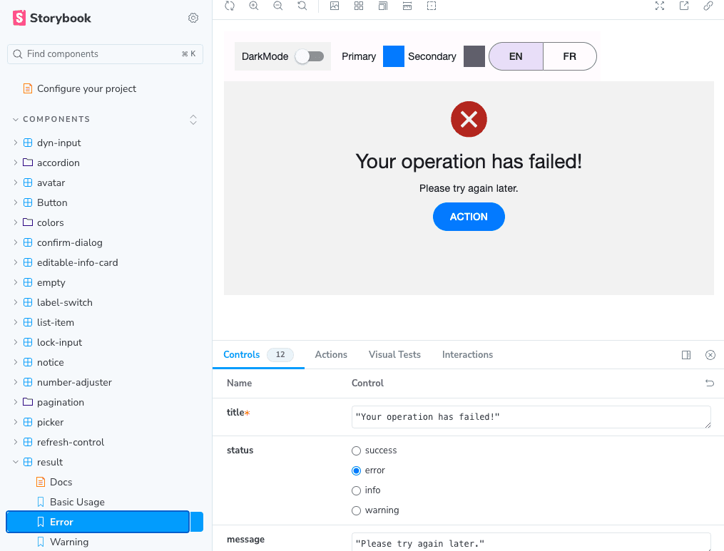 Design System Storybook