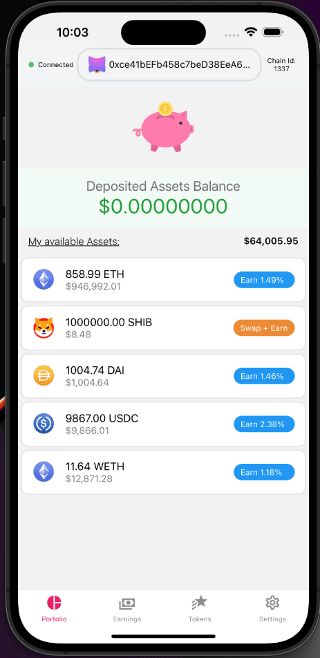 ProjectEarn Asset Overview