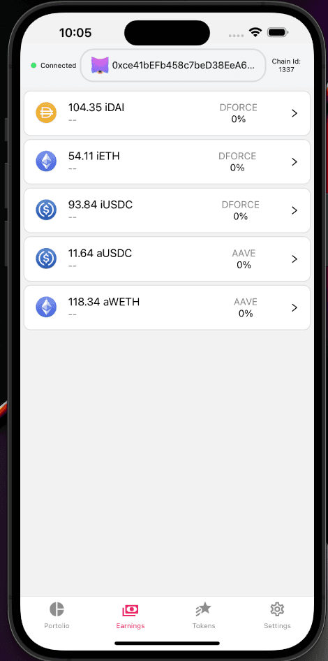 ProjectEarn Deposit Assets